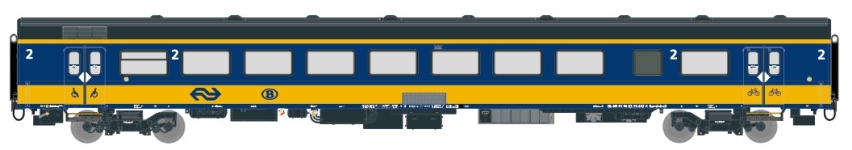 Exact-Train EX11030 - H0 - Endwagen ICRm Bpmbdez8 Amsterdam-Brüssel, NS, Ep. VI